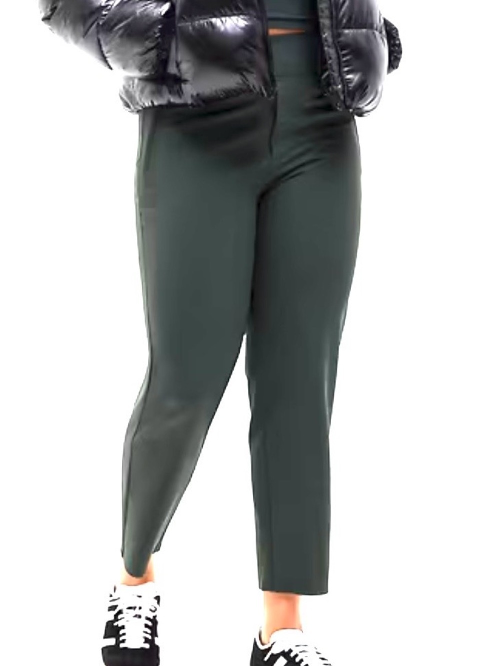 Athleta Endless High Rise Pant Slim‎ straight Pull on Women’s Plus 18 Army green
